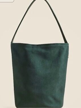Brand New J Crew Berkeley bucket bag in  midnight foliage suede
